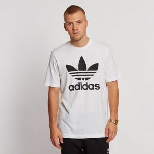 Adidas Originals short  sleeve trefoil white and black Tshirt L